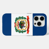Étui Case-Mate pour iPhone 15 Pro, drapeau de Virg (Verso (horizontal))