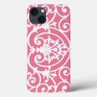 Étui Case-Mate pour iPhone à volutes rose et blanc