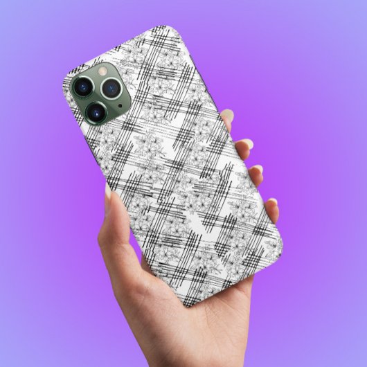 Étui Chic Fleurs à monogramme et rayures Case-Mate