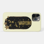 Étui Chic iPhone 11 Pro Étoiles Dorées Célestes (Dos (Horizontal))