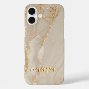 Étui chic monogrammé à encre d'alcool - Mate iPhon