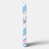 Étui Chic Rose Turquoise Rayé Case-Mate pour iPad (Verso / Gauche)