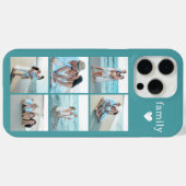 Étui Coque iPhone Case-Mate sarcelle pour Famille  (Verso (horizontal))