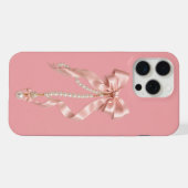Étui Coquette Rose Perlé pour iPhone 15 Pro Max (Verso Horizontal)