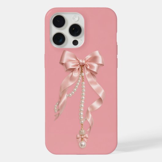 Étui Coquette Rose Perlé pour iPhone 15 Pro Max (Verso)