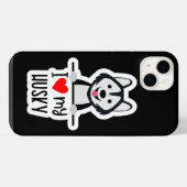 Étui Cute Love Husky Case-Mate pour iPhone (Verso Horizontal)