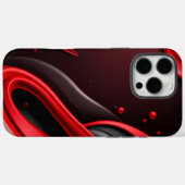 Étui de coque arrière mobile à dégradé 3D rouge et (Verso (horizontal))