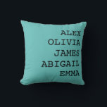 Étui de coussin personnalisé au nom de famille<br><div class="desc">Housse de coussin personnalisée au nom de famille – un cadeau personnalisé et cosy pour Maman, Mamie ou toute personne spéciale. Parfait pour la décoration de la maison et les moments sincères ! Ajoutez de la chaleur et de la personnalité à votre maison avec mes études de coussin personnalisées au...</div>