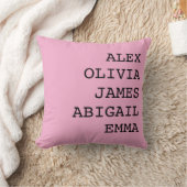Étui de coussin personnalisé au nom de famille (Couverture)