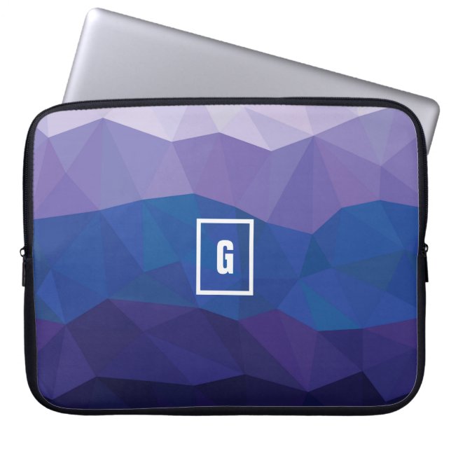 Étui de protection pour ordinateur portable bleu à (Devant)