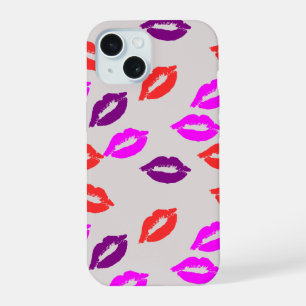 Étui de smartphone avec un motif de baisers