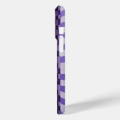 Étui de téléphone 3D vague moderne violet et blanc (Verso / Gauche)