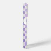 Étui de téléphone 3D vague moderne violet et blanc (Verso / Droite)