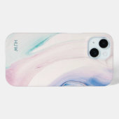 Étui de téléphone à aquarelle abstraite moderne (Verso (horizontal))