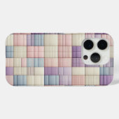 Étui de téléphone à bloc géométrique pastel doux - (Verso (horizontal))