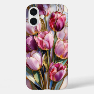 Étui de téléphone à bouquet de tulipes roses Cadea