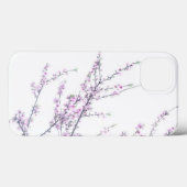Étui de téléphone à branches et fleurs roses print (Verso (horizontal))