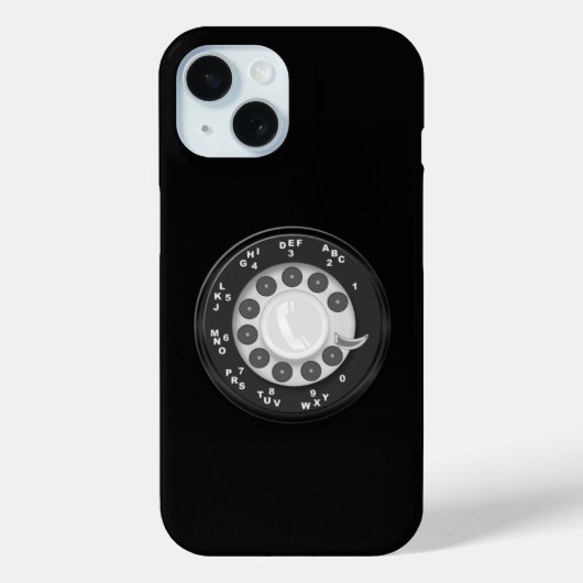 Étui de téléphone à cadran rotatif rétro (Verso)