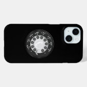 Étui de téléphone à cadran rotatif rétro (Verso (horizontal))