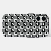 Étui de téléphone à carreaux gingham esthétique av (Verso (horizontal))