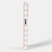 Étui de téléphone à carreaux pêche pour mariée et  (Verso / Droite)