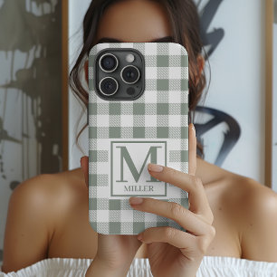 Étui de téléphone à carreaux personnalisé pour mam