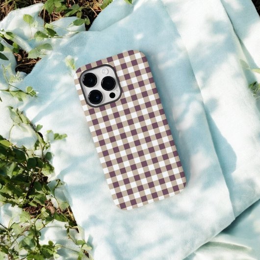 Étui de téléphone à carreaux Plum Buffalo pour un