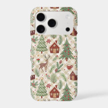 Étui de téléphone à carreaux pour les fêtes esthét