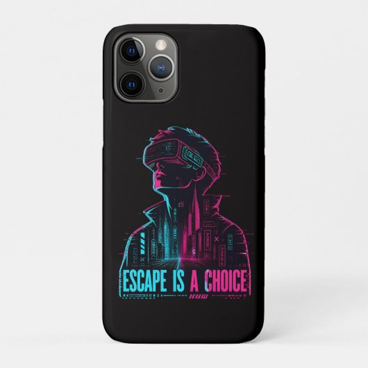 Étui de téléphone à choix d'évasion Cyberpunk VR (Dos)