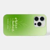 Étui de téléphone à citation sur fond de gazon à d (Verso Horizontal)