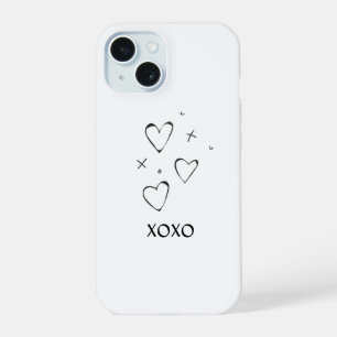 Étui de téléphone à coeur XOXO