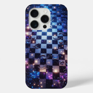 Étui de téléphone à damier de galaxie céleste - Ma