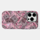 Étui de téléphone à esthétique d'argent rose 💸💖 (Verso (horizontal))