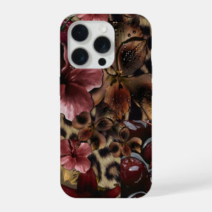 Étui de téléphone à esthétique florale de luxe