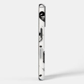 Étui de téléphone à esthétique noir et blanc (Verso / Droite)