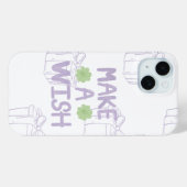 Étui de téléphone à esthétique pastel | fais un vœ (Verso (horizontal))
