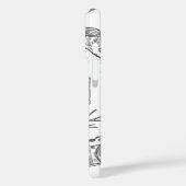 Étui de téléphone à esthétique typographique minim (Verso / Gauche)