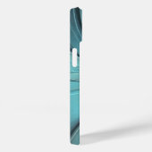 Étui de téléphone à fleurs Aqua Moderne (Verso / Droite)
