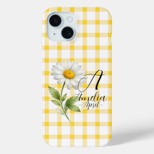 Étui de téléphone à fleurs de naissance personnali