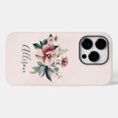 Étui de téléphone à fleurs personnalisé pour cadea (Verso (horizontal))