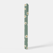 Étui de téléphone à fleurs vertes (Côté droit)