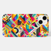 Étui de téléphone à formes géométriques 3D vibrant (Verso (horizontal))