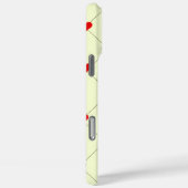 Étui de téléphone à grille de cœurs rouges esthéti (Verso / Droite)