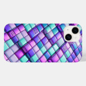 Étui de téléphone à grille technologique iridescen (Verso (horizontal))