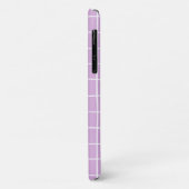 Étui de téléphone à grille violette (Dos/Gauche)