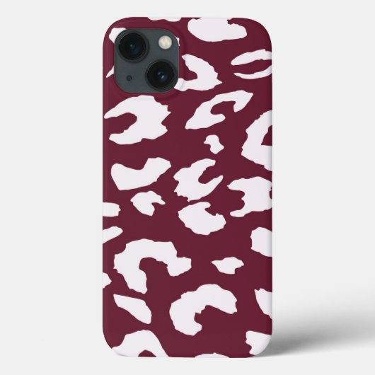 ÉTUI DE TÉLÉPHONE À IMPRESSION DE GUÉPARD BLANC - (Verso)