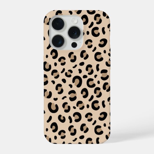 Étui de téléphone à impression de léopard classiqu (Verso)