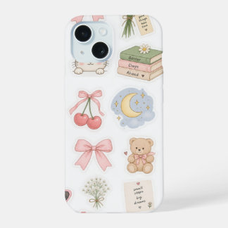 Étui de téléphone à l'esthétique mignonne, minimal
