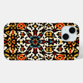 Étui de téléphone à médaillon boho vibrant (Verso (horizontal))