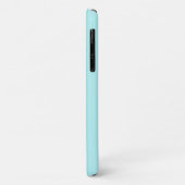 Étui de téléphone à monogramme bleu ciel (Dos/Gauche)
